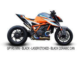 Austin Racing RS22 Full Exhaust with GP1RS Mini slip-on for 2020-24 KTM Superduke 1290 R, RR, Evo