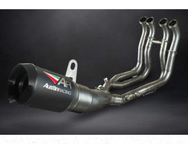 Austin Racing GP3 Lower De-Cat Exhaust with GP1R muffler for 2021+ BMW S1000RR, M1000RR, S1000R, M1000R