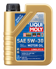 LIQUI MOLY Longlife III Motor Oil SAE 5W-30 - 1L image 1