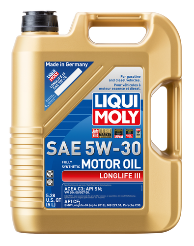 LIQUI MOLY Longlife III Motor Oil SAE 5W-30 - 1L image 2