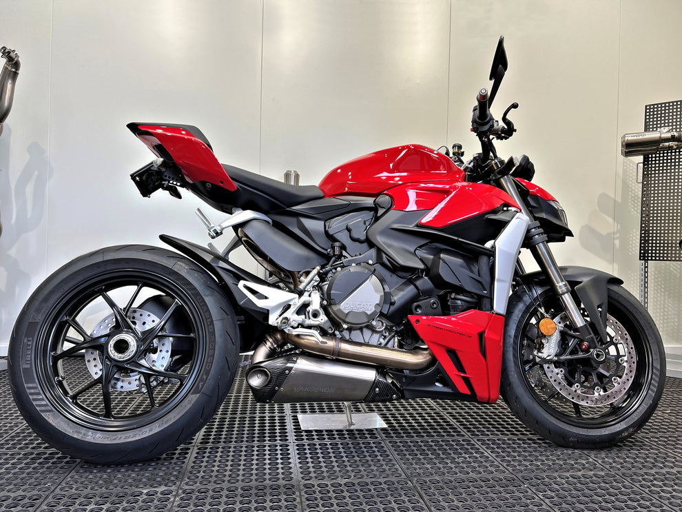 Vandemon Titanium Belly Slip-On For 2020-24 Ducati V2 Panigale & Streetfighter 2