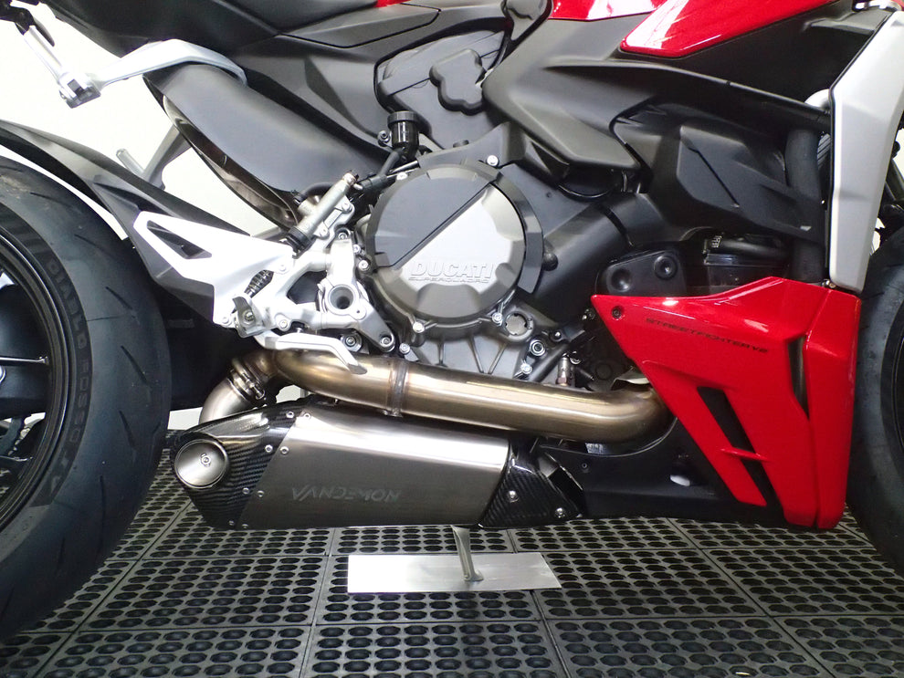 Vandemon Titanium Belly Slip-On For 2020-24 Ducati V2 Panigale & Streetfighter 4