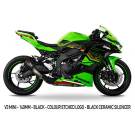 Austin Racing V3 Mini Slip On Race Exhaust System for 2023+ Kawasaki Ninja ZX-4R, ZX-4RR