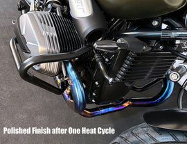 Vandemon Titanium Exhaust System with Polished Headers Cat Delete For 2014-23 BMW R NINET 1