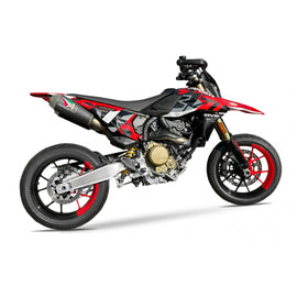 Austin Racing Twin Slip On Exhaust System for 2024+ Ducati Hypermotard 698 Mono