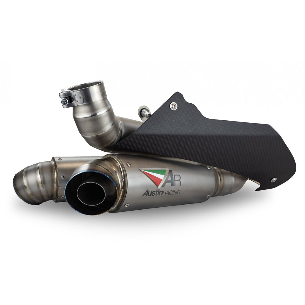 Austin Racing Midpipe Austin Racing GP3 De-Cat Exhaust System with V4 Slip On for 2025+ Duca ...