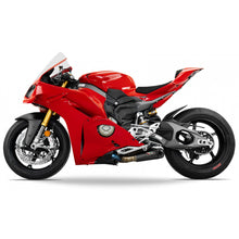 Load image into Gallery viewer, Austin Racing GP3 De-Cat Exhaust System with V3 Mini Slip On for 2025+ Ducati Panigale V4, V4S img left