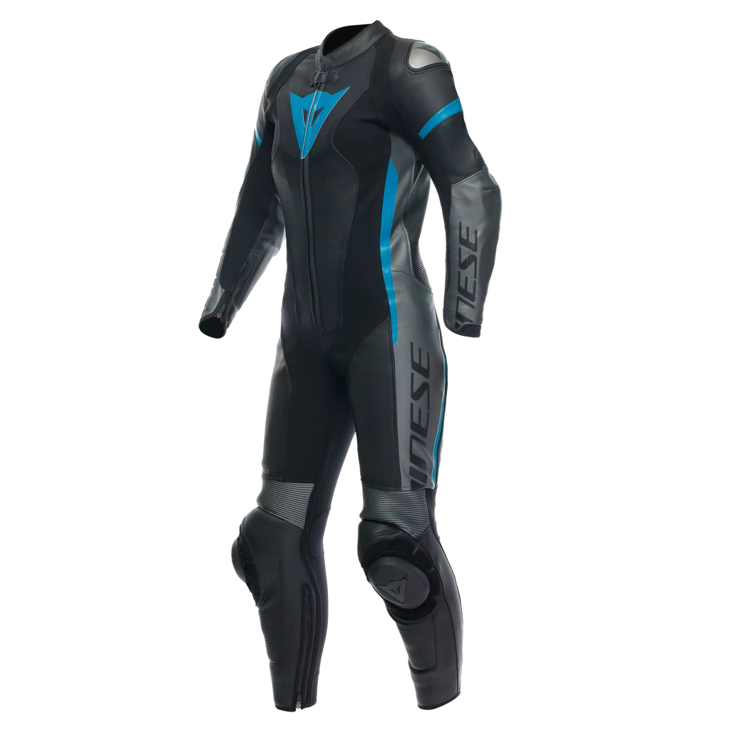 Dainese Grobnik Women's 1-Piece Motorcycle Perforated Leather Suit img teal