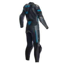 Load image into Gallery viewer, Dainese Grobnik Women&#39;s 1-Piece Motorcycle Perforated Leather Suit img back teal