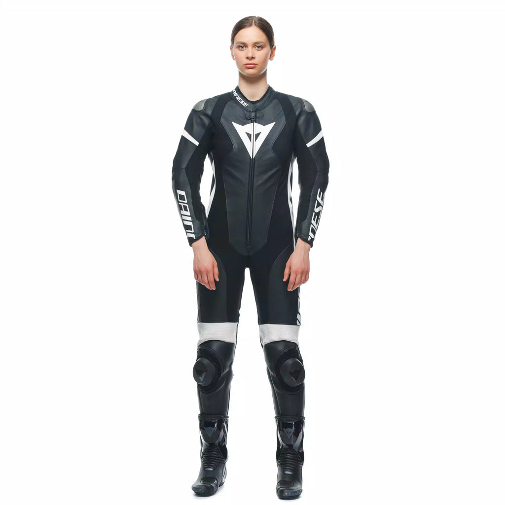 Dainese Grobnik Women's 1-Piece Motorcycle Perforated Leather Suit img front
