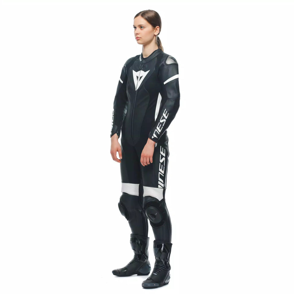 Dainese Grobnik Women's 1-Piece Motorcycle Perforated Leather Suit img left