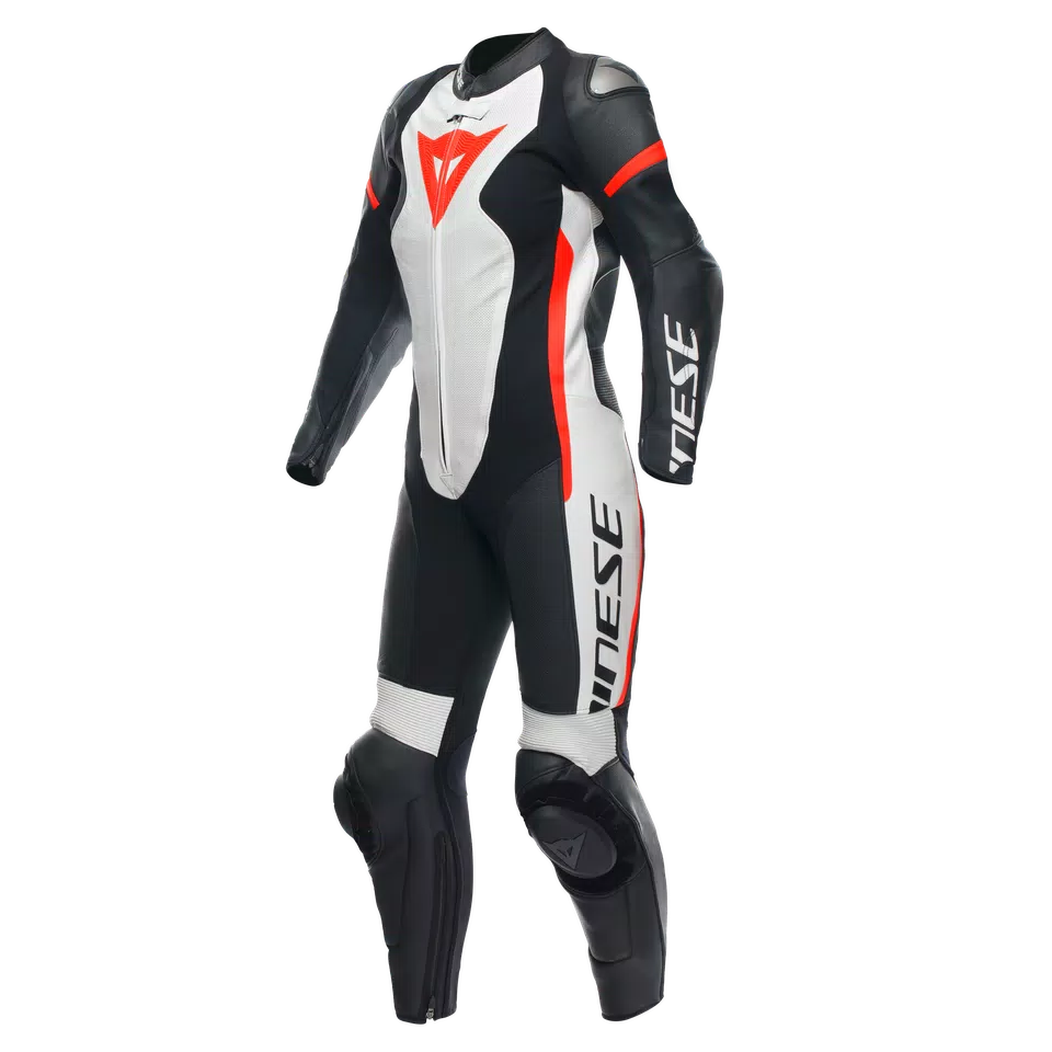Dainese Grobnik Women's 1-Piece Motorcycle Perforated Leather Suit img red
