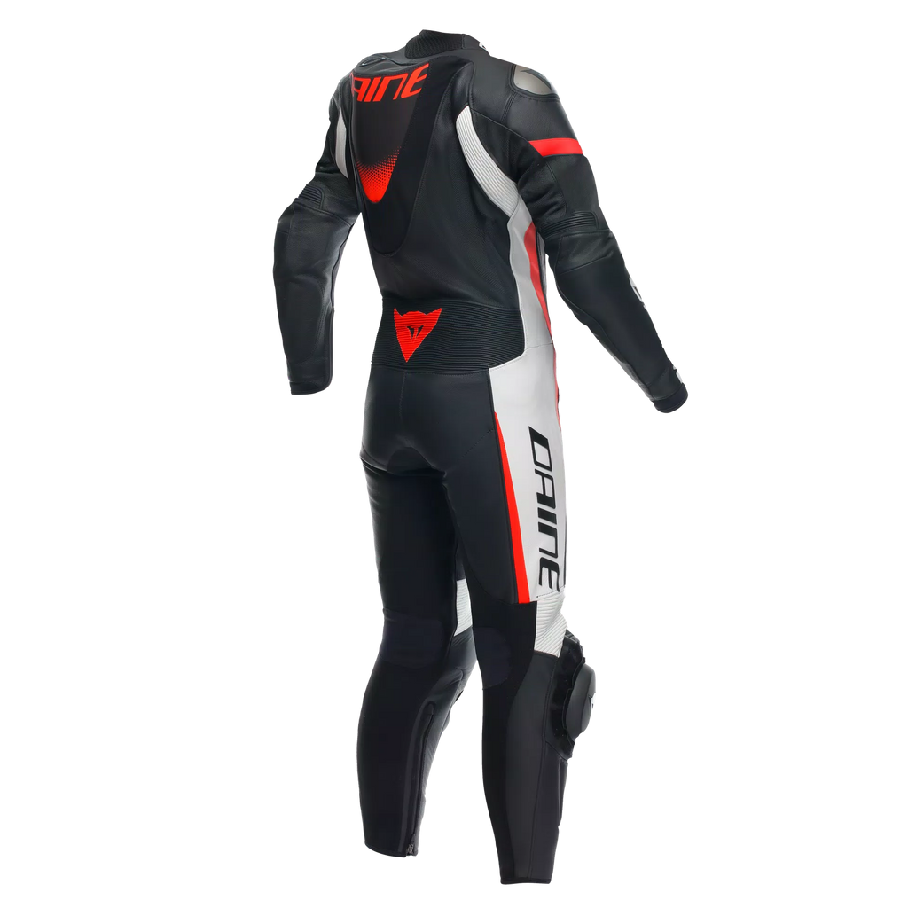 Dainese Grobnik Women's 1-Piece Motorcycle Perforated Leather Suit img red back