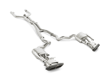Charger l&#39;image dans la galerie, Akrapovic Evolution Line Cat Back (Titanium) w/ Carbon Tips and Link Pipe for 2015-17 AMG C63 Estate