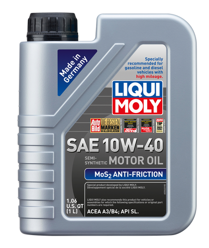 LIQUI MOLY MoS2 Anti-Friction Motor Oil 10W-40 image 1