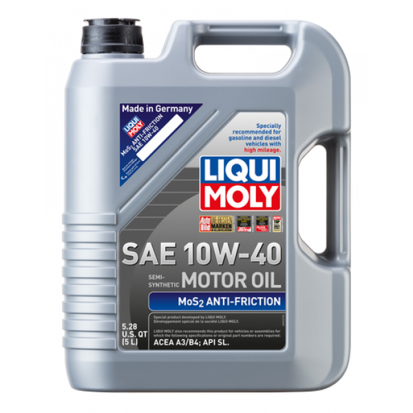 LIQUI MOLY MoS2 Anti-Friction Motor Oil 10W-40 image 2