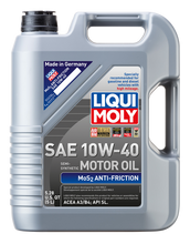 Cargar imagen en el visor de la galería, LIQUI MOLY MoS2 Anti-Friction Motor Oil 10W-40 - 5L image 1