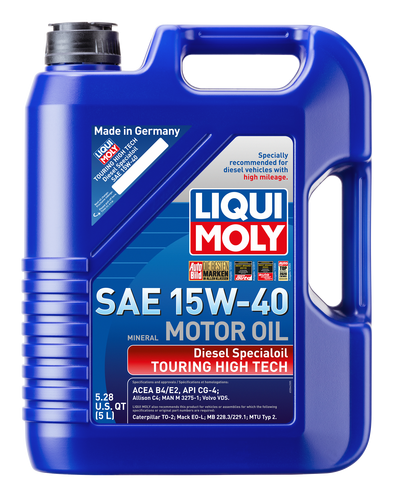 LIQUI MOLY Touring High Tech Diesel Special Motor Oil 15W-40 - 5L image 1