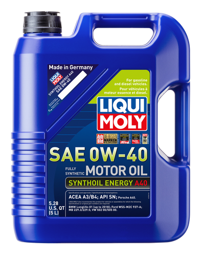 LIQUI MOLY Synthoil Energy A40 Motor Oil SAE 0W-40 image 3