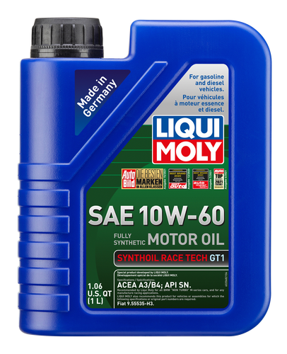 LIQUI MOLY Synthoil Race Tech GT1 Motor Oil SAE 10W-60