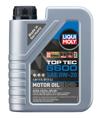 LIQUI MOLY Top Tec 6600 Motor Oil 0W-20 image 1