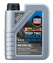 Charger l&#39;image dans la galerie, LIQUI MOLY Top Tec 6600 Motor Oil 0W-20 image 1