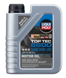 LIQUI MOLY Top Tec 6600 Motor Oil 0W-20 image 1