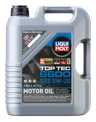 LIQUI MOLY Top Tec 6600 Motor Oil 0W-20 image 2