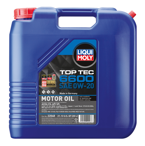 LIQUI MOLY Top Tec 6600 Motor Oil 0W-20 image 3