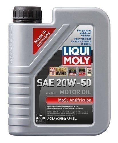 LIQUI MOLY MoS2 Anti-Friction Motor Oil 20W-50 image 1