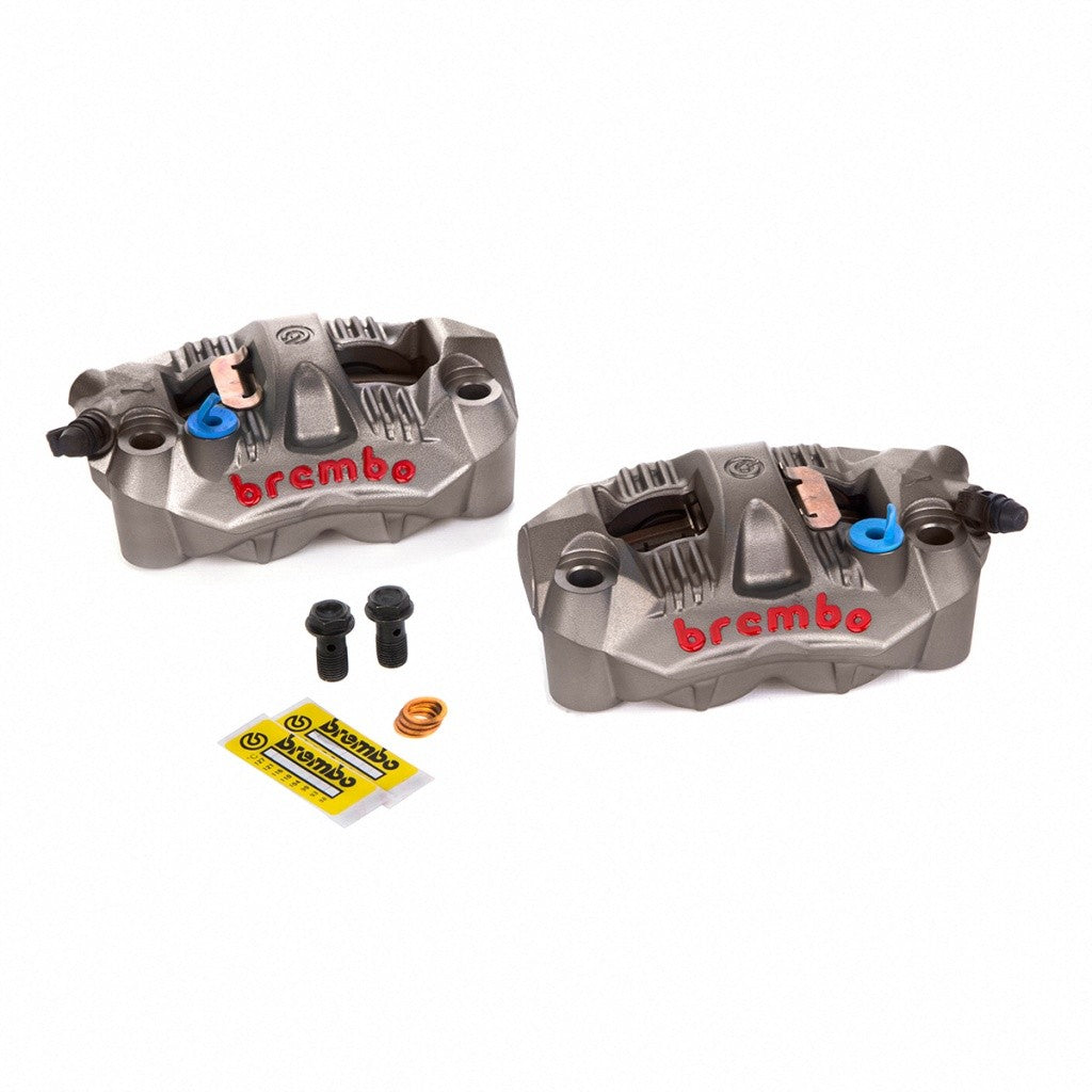 Brembo GP4-RS Front Caliper Set (Monobloc Radial Mount) Titanium Grey img 2