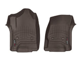 WeatherTech (Crew Cab / Double Cab) Front FloorLiners - Cocoa For Chevrolet Silverado 2014+