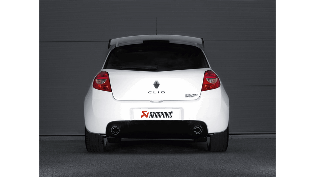 Akrapovic Slip-On Line Carbon Tips for 2009-12 Renault Clio III RS 200