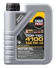 गैलरी व्यूवर में इमेज लोड करें, LIQUI MOLY Top Tec 4100 Motor Oil 5W-40 image 1