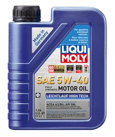 LIQUI MOLY Leichtlauf (Low Friction) High Tech Motor Oil 5W-40 image 1