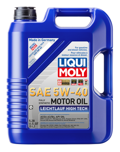LIQUI MOLY Leichtlauf (Low Friction) High Tech Motor Oil 5W-40 image 3