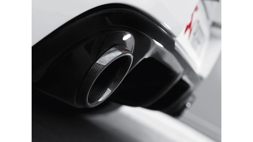 Akrapovic Slip-On Line Carbon Tips for 2009-12 Renault Clio III RS 200