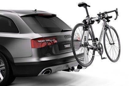 Thule Helium Pro - Hanging Hitch Bike Rack w/HitchSwitch Tilt-Down - Silver