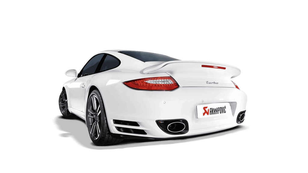 Akrapovic Slip-On Line (Titanium) w/ Titanium Tips for 2010-13 Porsche 911 Turbo / Turbo S