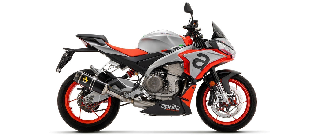 Arrow Homologated Indy Race Aluminum Silencer with Carbon Endcap for Aprilia RS660, Tuono 660