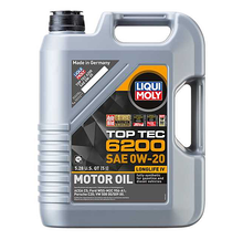 Charger l&#39;image dans la galerie, Liqui Moly 5L Top Tec 6200 Motor Oil 0W-20 for car img 5l