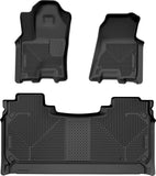 Husky Liners 2025 RAM 1500 CC Weatherbeater Front & 2nd Seat Floorliner (3pc Set) - Black