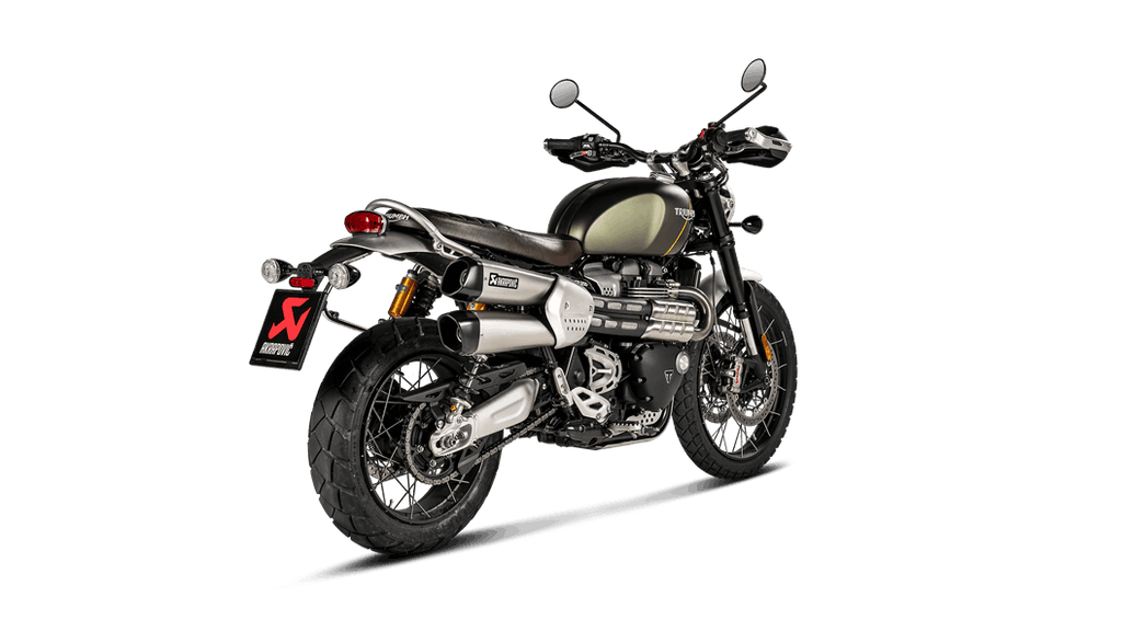 Akrapovic Slip-On Exhaust for 2019- 2020 Triumph Scrambler 1200 XC / EX