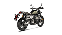 Charger l&#39;image dans la galerie, Akrapovic Slip-On Exhaust for 2019- 2020 Triumph Scrambler 1200 XC / EX