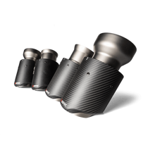 Carica l&#39;immagine nel visualizzatore di Gallery, Akrapovic Slip-On Line (Titanium) with Carbon Tips for 2019-21 BMW X4 M