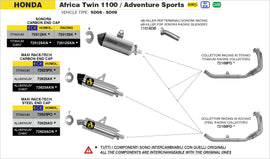 Arrow Racing Headers on for 2020-23 Honda CRF 1100L Africa Twin Adventure Sports
