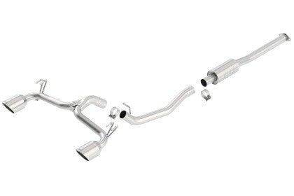 Borla S-Type Catback Exhaust System for 2009-17 Mitsubishi Lancer Ralliart 2.0L
