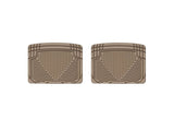 WeatherTech Rear Rubber Mats - Tan For Mercedes-Benz 300CE  1993