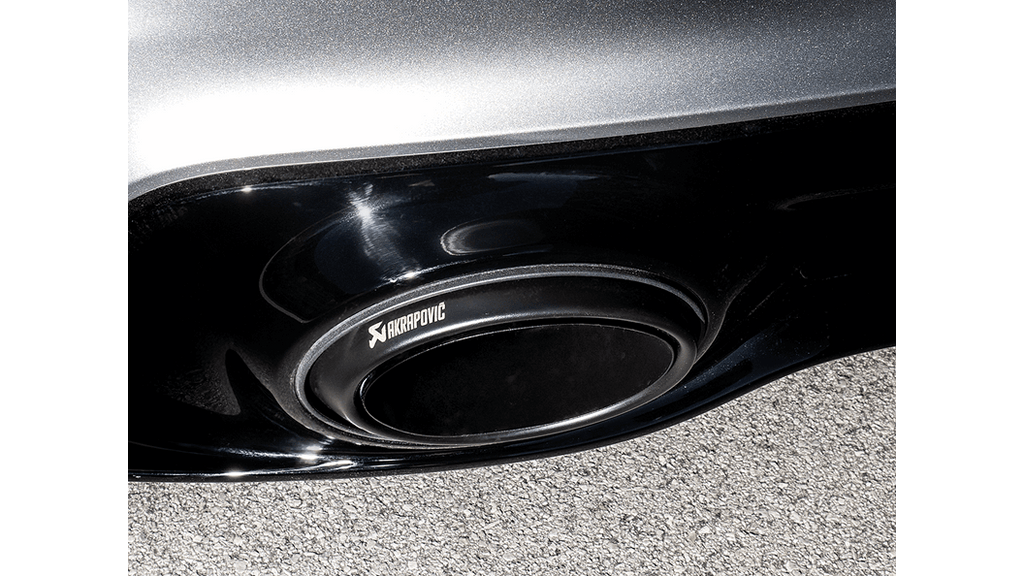 Akrapovic Slip-On Race Line with Tail Pipe Set (Titanium) - Black for 2020-21 Porsche 911 Turbo/Turbo S