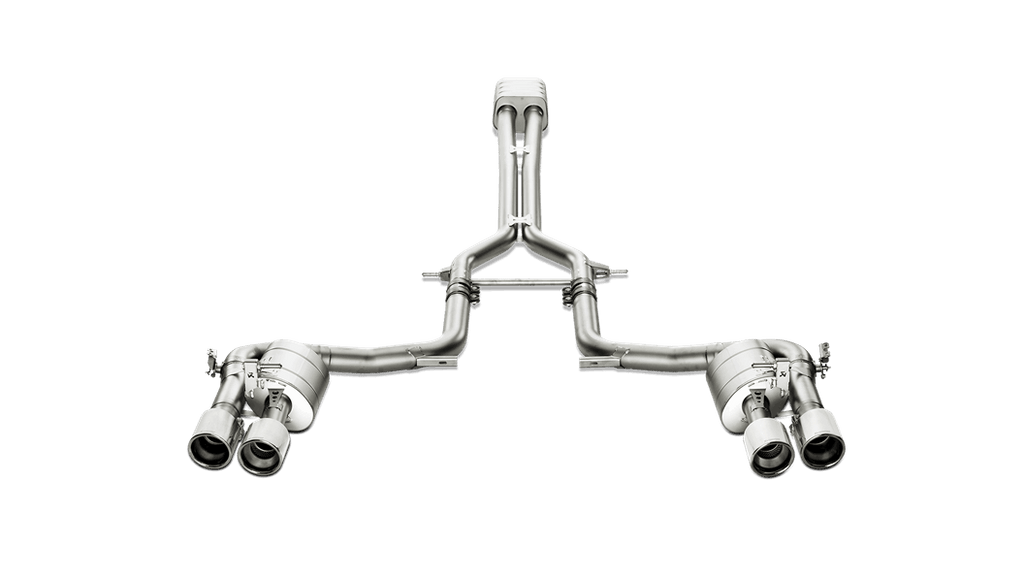 Akrapovic 14-15 Porsche Panamera Turbo (970) Evolution Line Cat Back (Titanium) w/ Titanium Tips